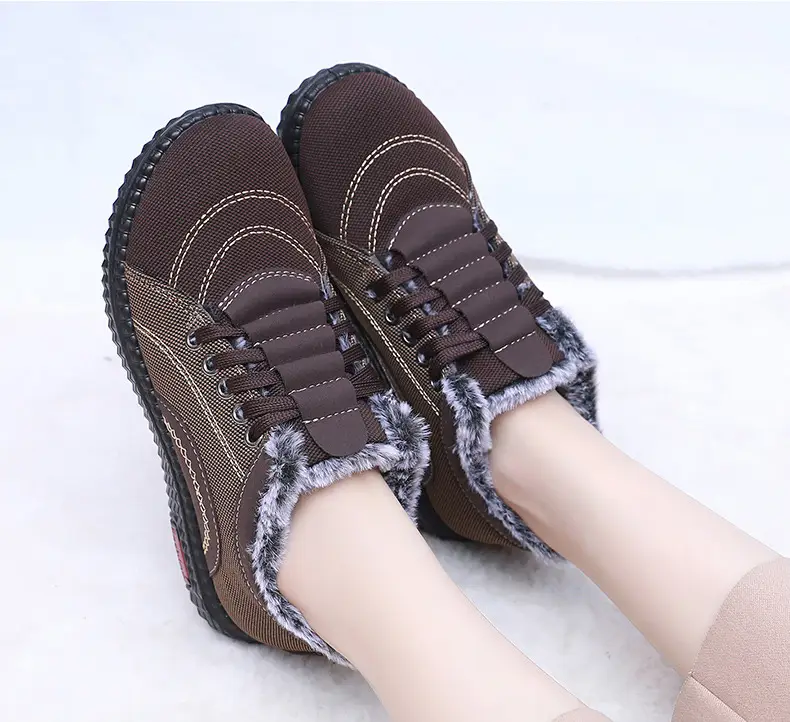 Winter Fleece-Lined Warm Cotton Shoes for Middle-Aged and Elderly Women, Casual Mom Shoes, Old Beijing Cloth Shoes, Women's Non-Slip Soft-Soled Grandma Shoes — feature 20