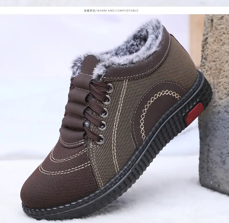 Winter Fleece-Lined Warm Cotton Shoes for Middle-Aged and Elderly Women, Casual Mom Shoes, Old Beijing Cloth Shoes, Women's Non-Slip Soft-Soled Grandma Shoes — feature 27