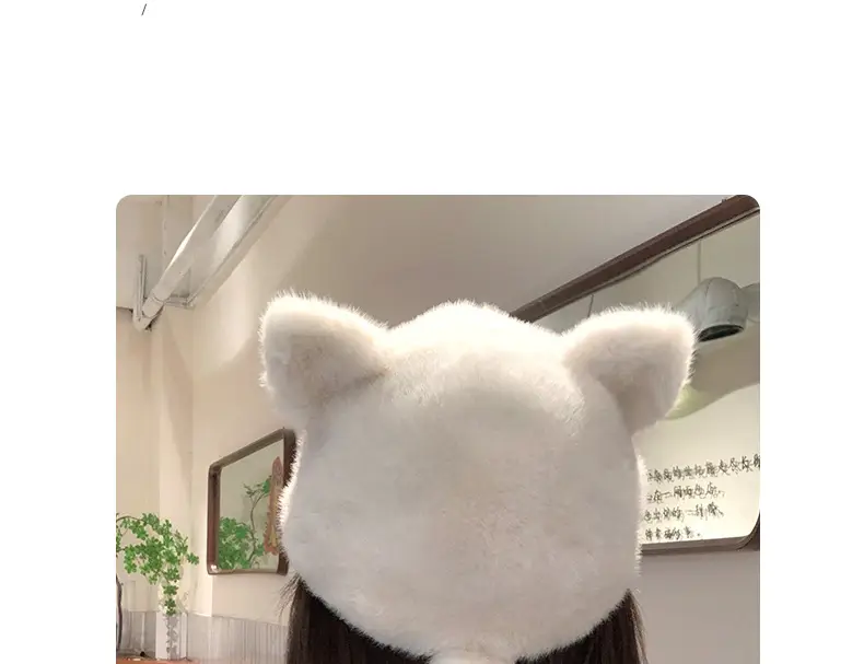 Furry Baseball Cap for Women Warm Winter Headwear — feature 22