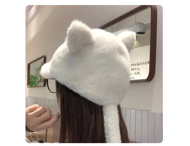 Furry Baseball Cap for Women Warm Winter Headwear — feature 24