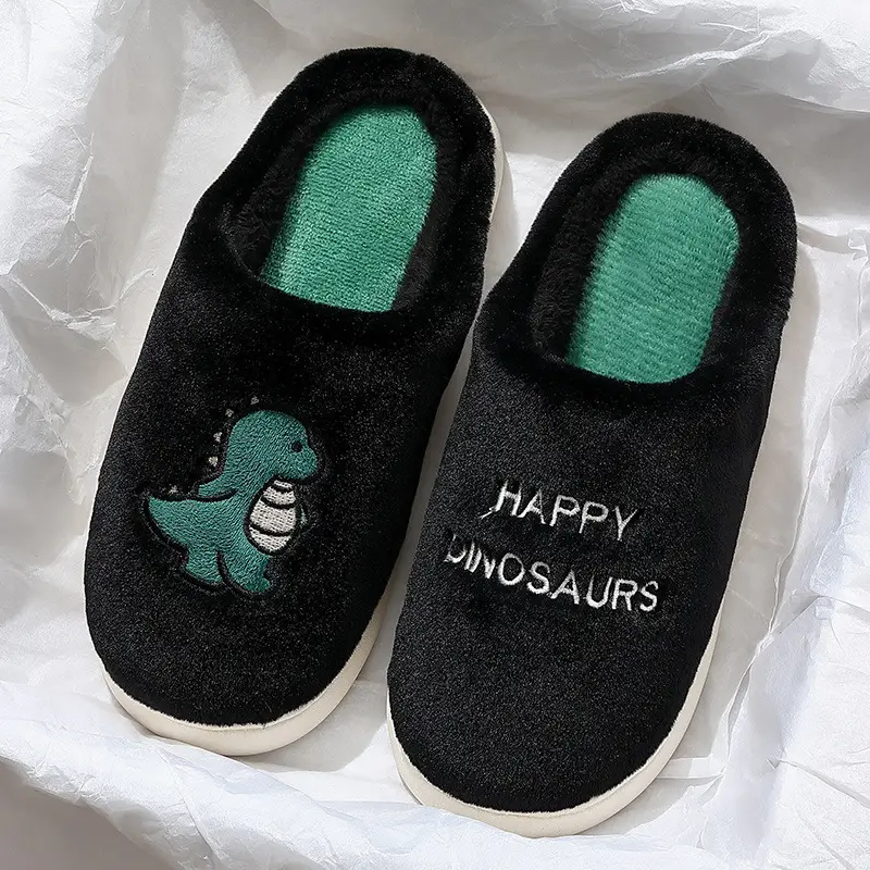 Anshangfen Winter Cotton Slippers Men's Warm Non-Slip Furry Slippers Women's Cartoon Home Cotton Shoes Wholesale Indoor Cotton Slippers - Image 4