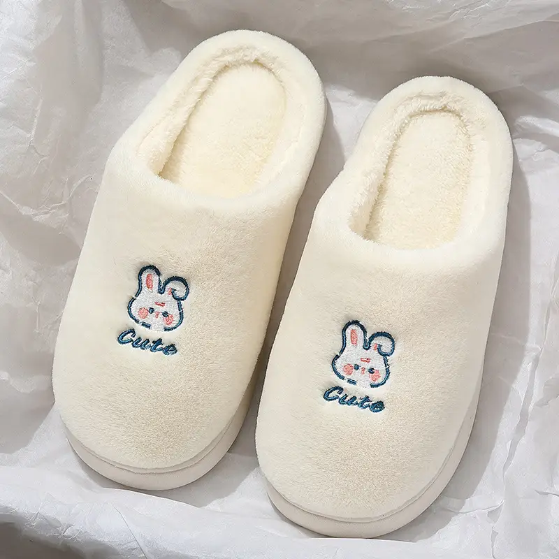 Anshangfen Winter Cotton Slippers Men's Warm Non-Slip Furry Slippers Women's Cartoon Home Cotton Shoes Wholesale Indoor Cotton Slippers - Image 6