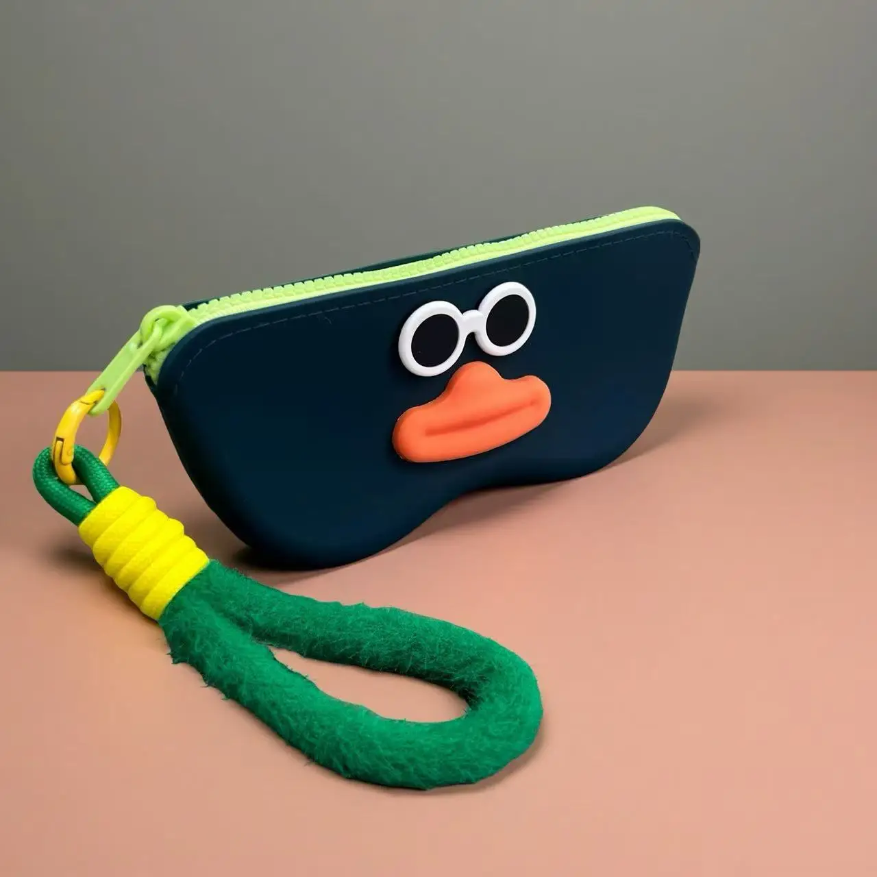 Pink Cartoon Glasses Case with Waterproof Sunglasses Storage Bag