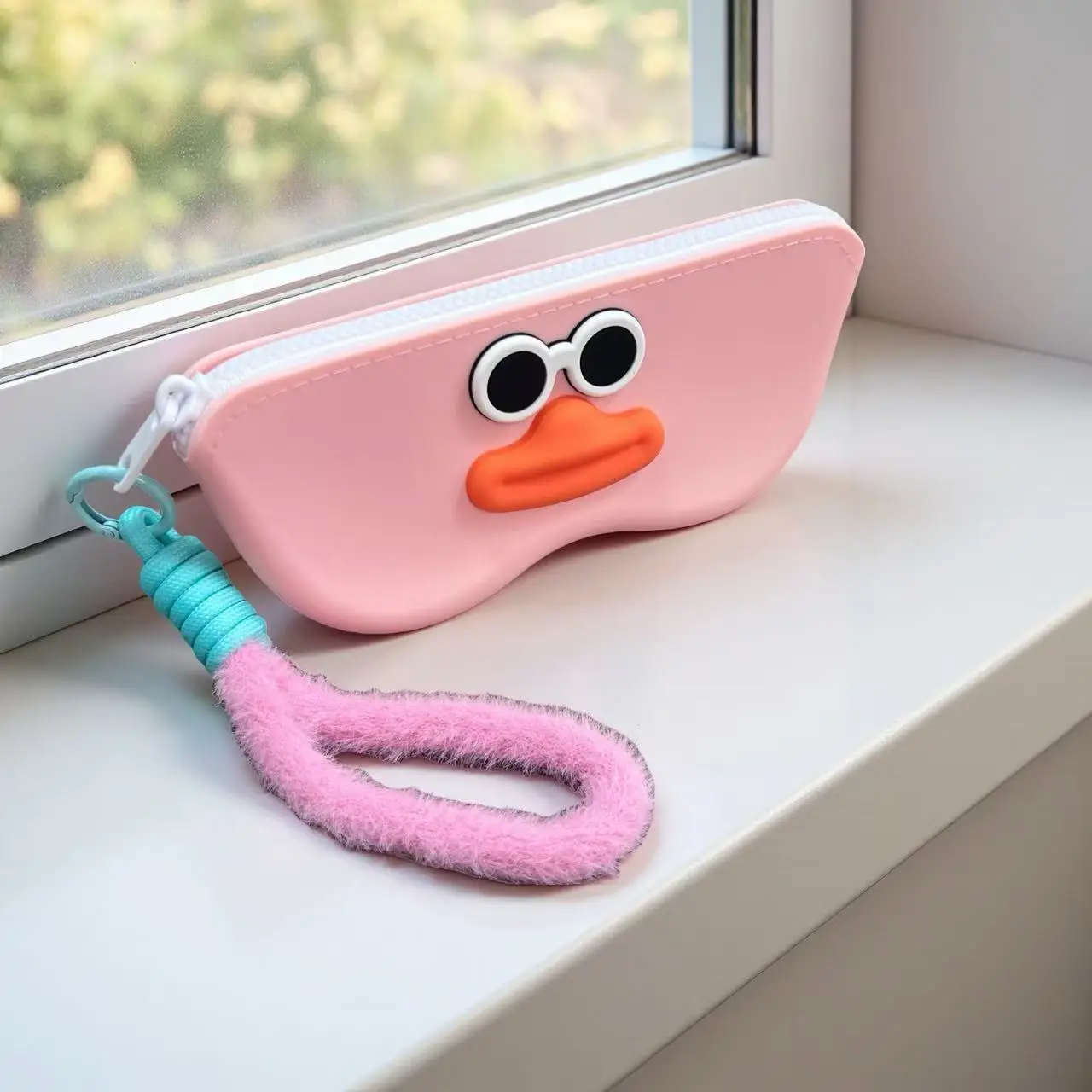 Pink Cartoon Glasses Case with Waterproof Sunglasses Storage Bag - Image 3