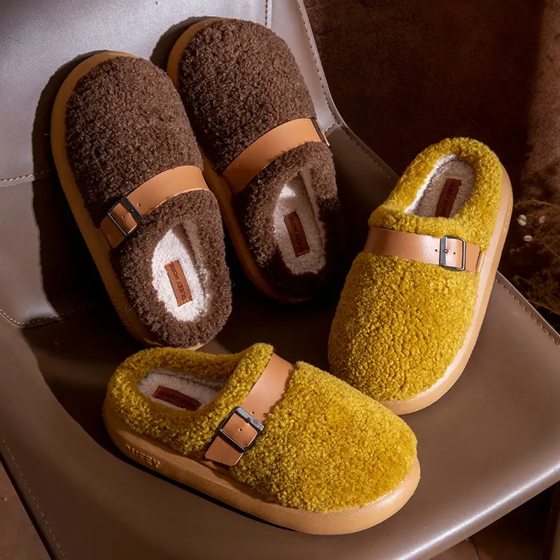 Cotton Slippers for Women in Winter, Indoor Home Use, Non-Slip, Warm, Antibacterial, Anti-Odor, Non-Stuffy, Cotton Slippers for Men in Summer, Home Use - Image 7