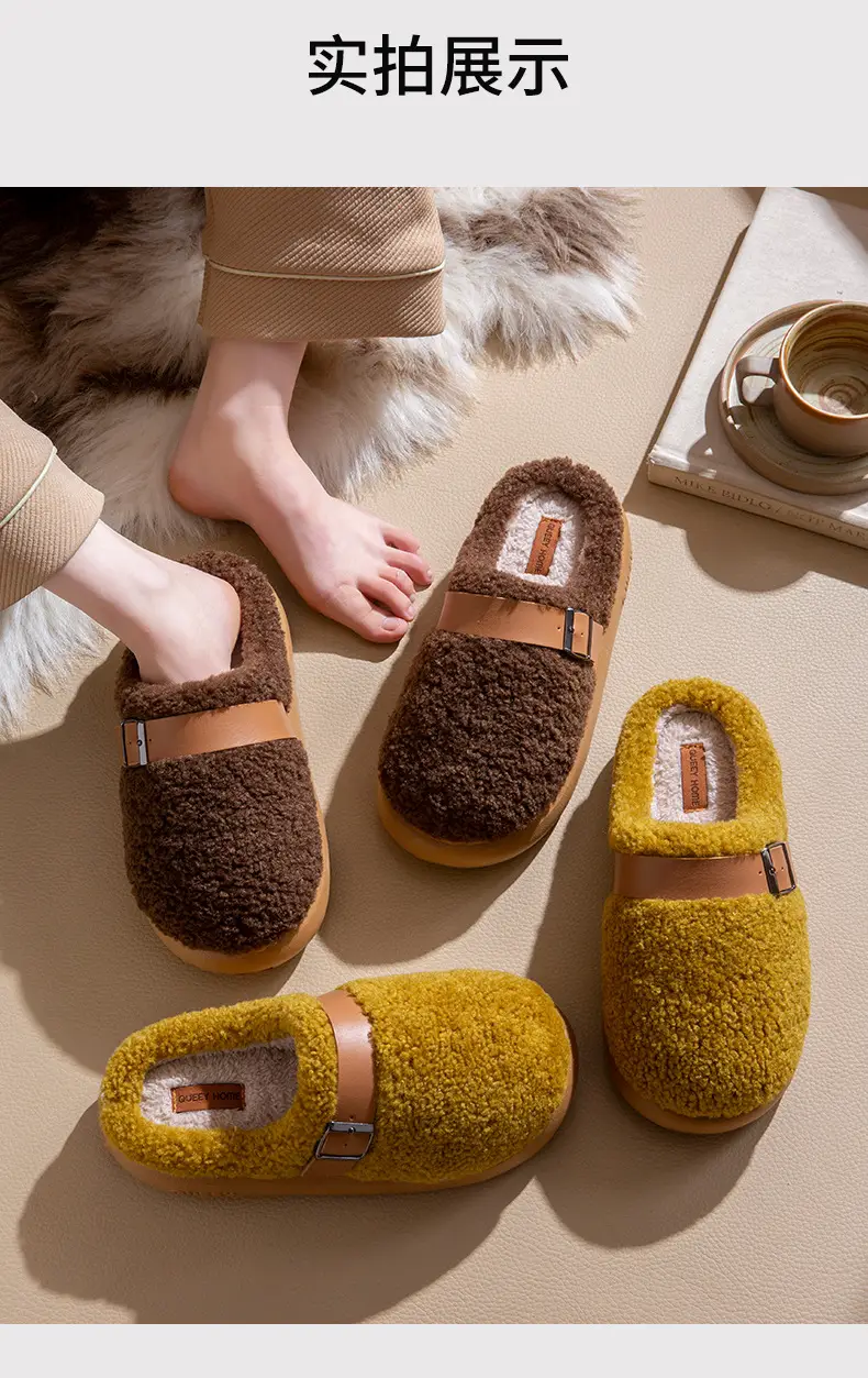 Cotton Slippers for Women in Winter, Indoor Home Use, Non-Slip, Warm, Antibacterial, Anti-Odor, Non-Stuffy, Cotton Slippers for Men in Summer, Home Use — feature 12