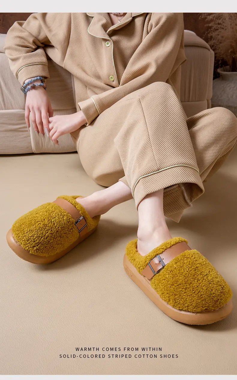 Cotton Slippers for Women in Winter, Indoor Home Use, Non-Slip, Warm, Antibacterial, Anti-Odor, Non-Stuffy, Cotton Slippers for Men in Summer, Home Use — feature 14