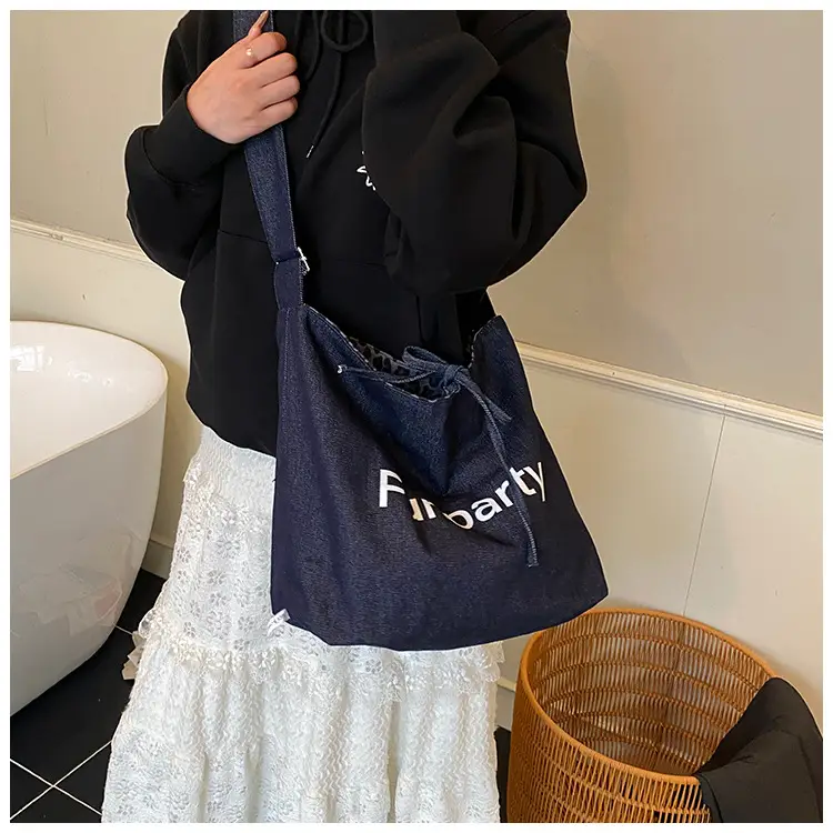 New Korean Style Leopard Print Denim Shoulder Bag — feature 20