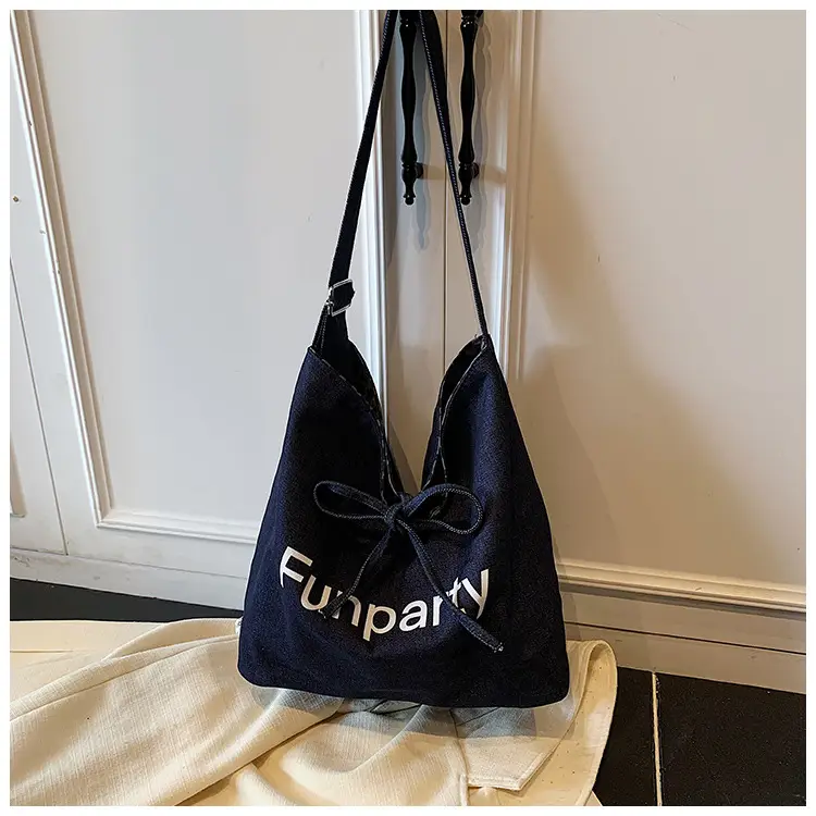 New Korean Style Leopard Print Denim Shoulder Bag — feature 22