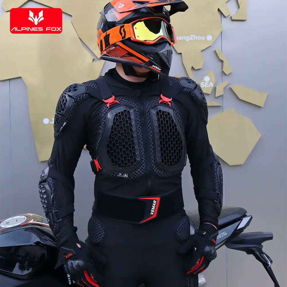 Vemar Cycling Armor Motorcycle Outdoor Sports Breathable Anti-Fall Off-Road Armor Back Protection Suit