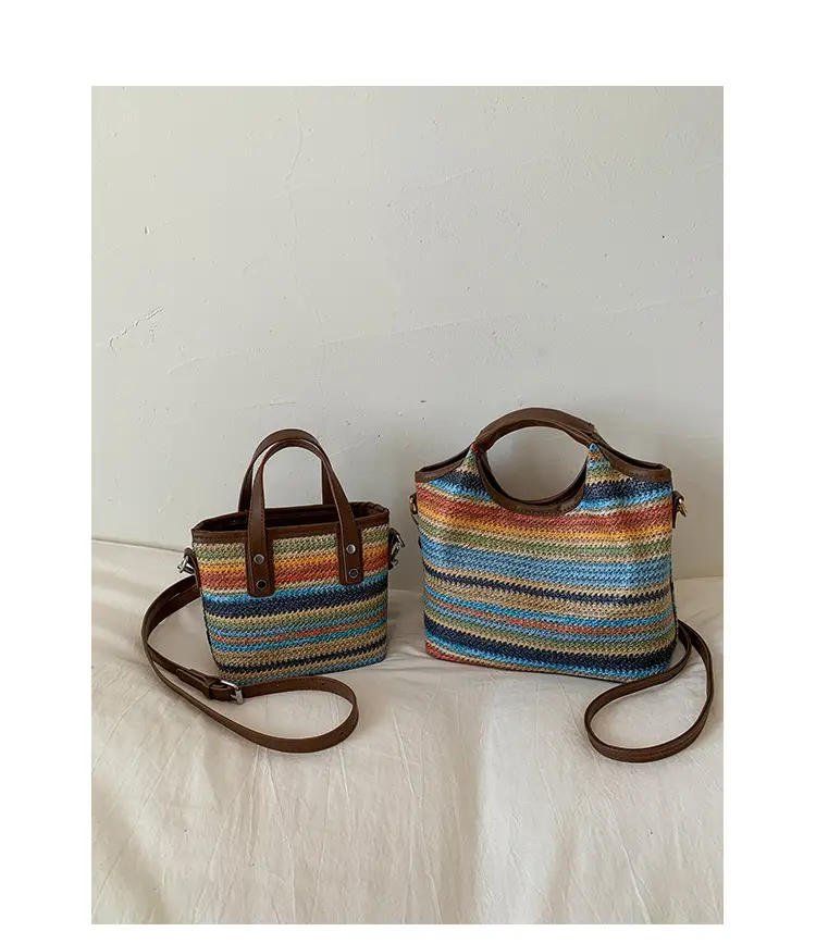 2025 Woven Striped Shoulder Bag for Women — feature 19