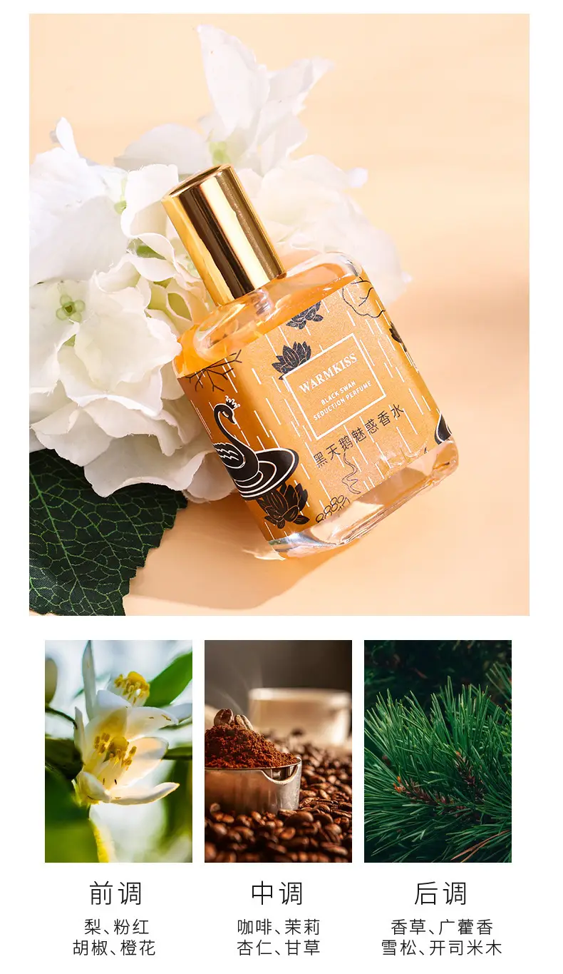 Warmkiss Black Swan Charming Women's Perfume Gardenia Long-Lasting Fragrance Fresh Light Fragrance Niche Affordable Perfume — feature 4