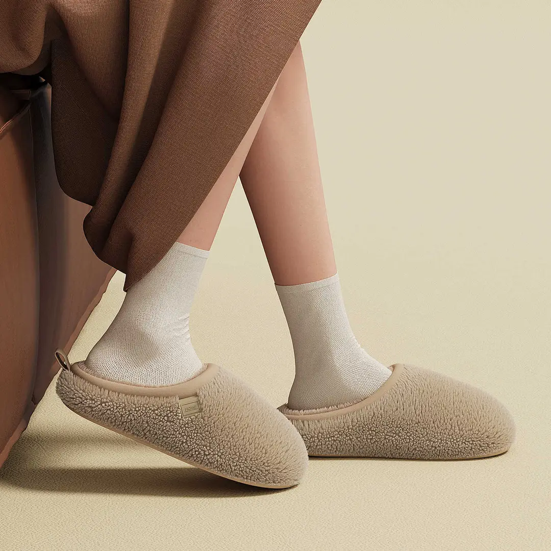 Stuffed Cotton Slippers for Women, Autumn and Winter 2025 New Home Indoor Thick-Soled Warm and High-Bottom Slippers for Men - Image 5
