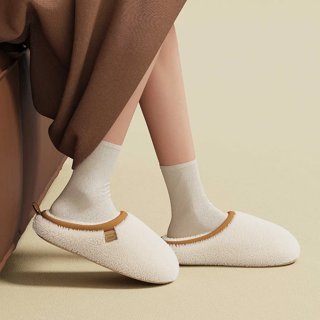 Stuffed Cotton Slippers for Women, Autumn and Winter 2025 New Home Indoor Thick-Soled Warm and High-Bottom Slippers for Men - Image 6