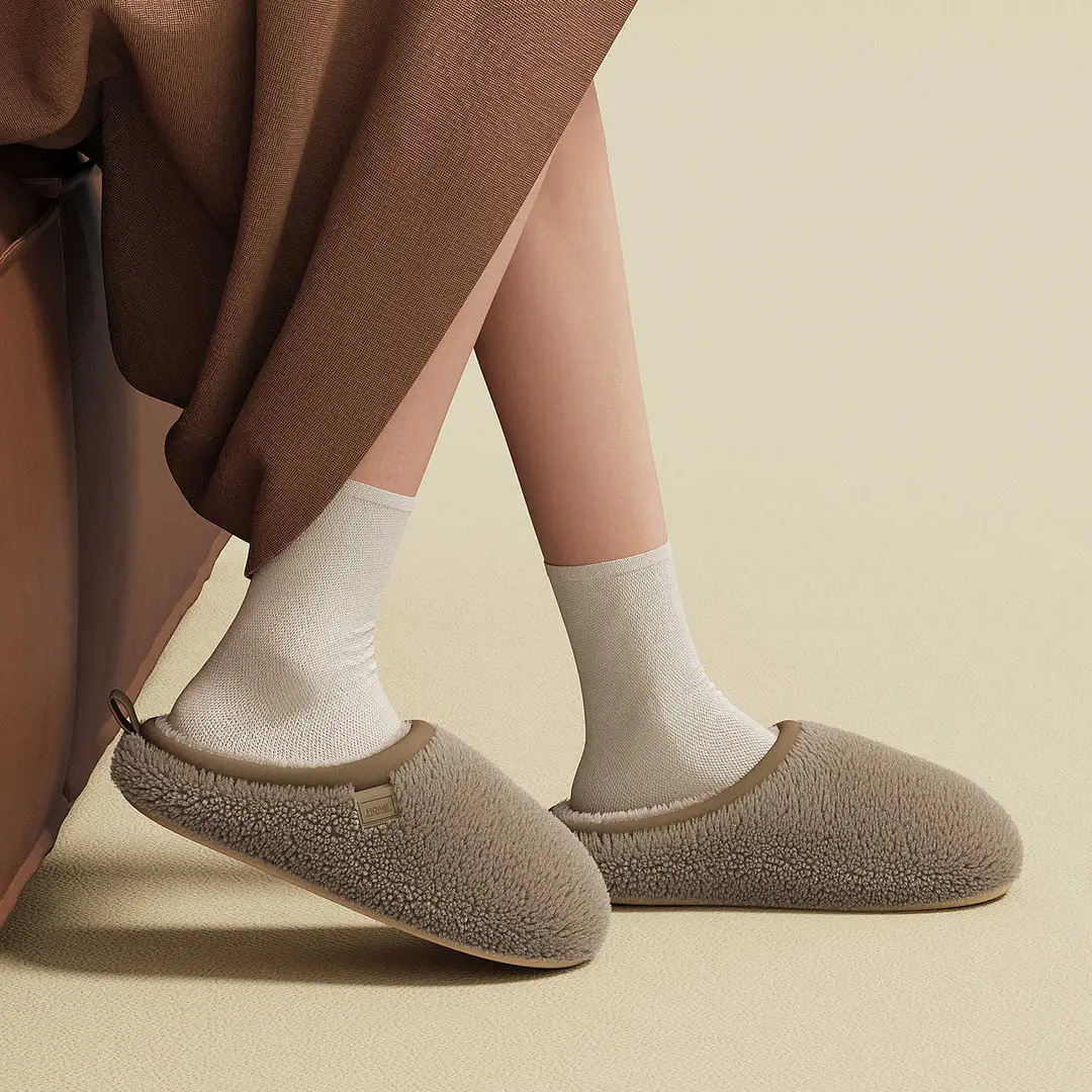 Stuffed Cotton Slippers for Women, Autumn and Winter 2025 New Home Indoor Thick-Soled Warm and High-Bottom Slippers for Men - Image 7