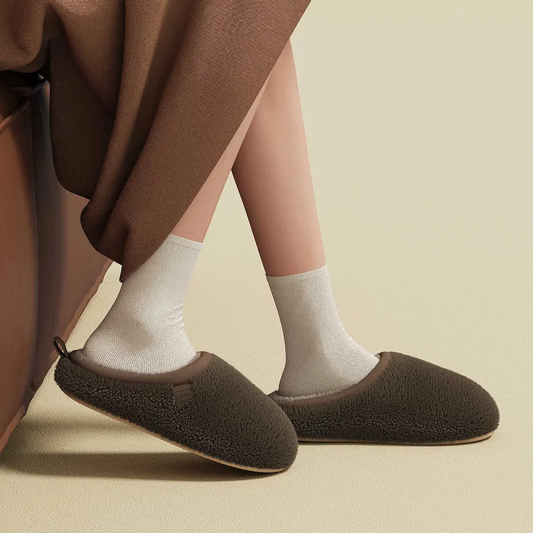 Stuffed Cotton Slippers for Women, Autumn and Winter 2025 New Home Indoor Thick-Soled Warm and High-Bottom Slippers for Men - Image 8