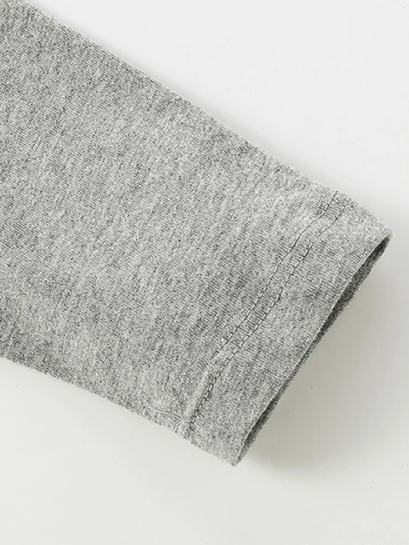Grey Long Sleeve T-Shirt for Boys European Style - Image 6