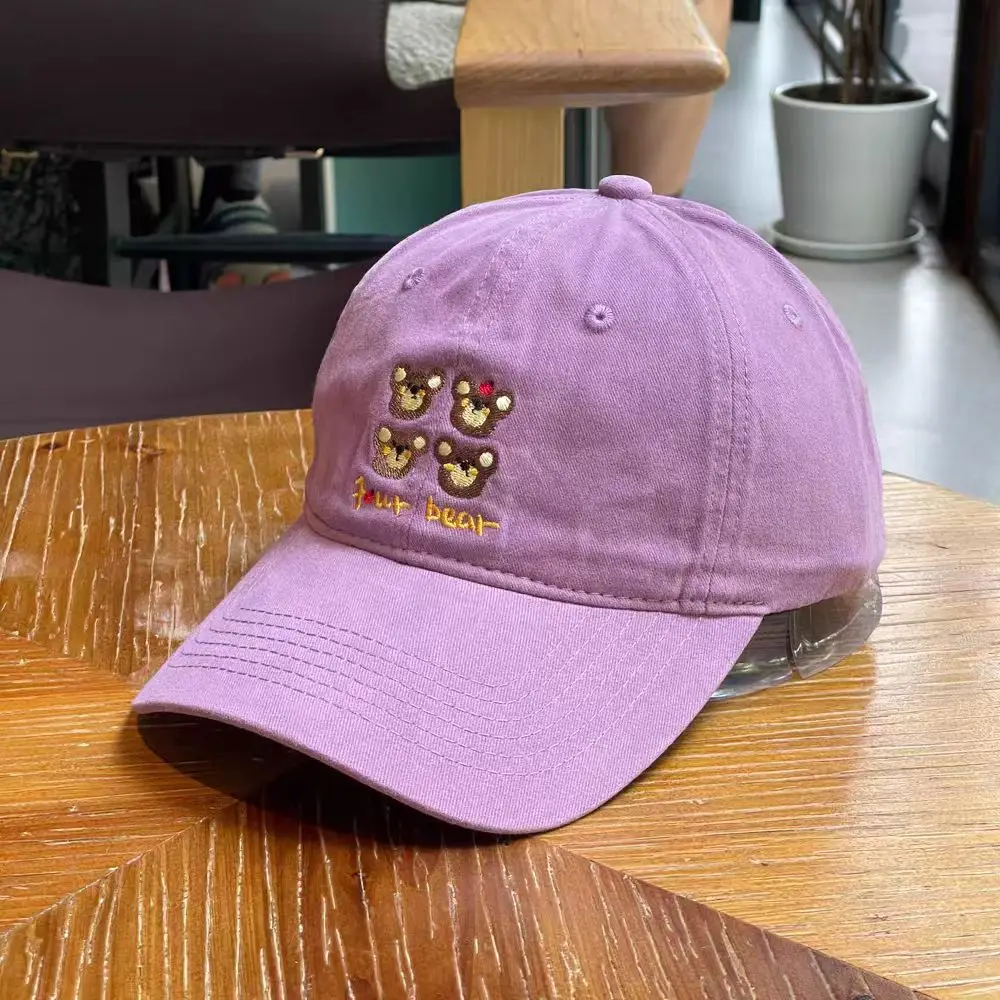 Purple Embroidered Baseball Cap for Women — feature 12