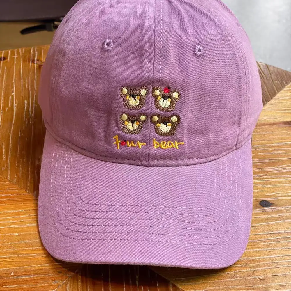 Purple Embroidered Baseball Cap for Women — feature 13