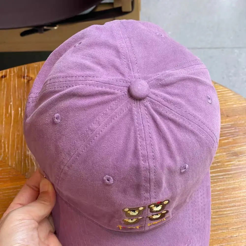 Purple Embroidered Baseball Cap for Women — feature 14