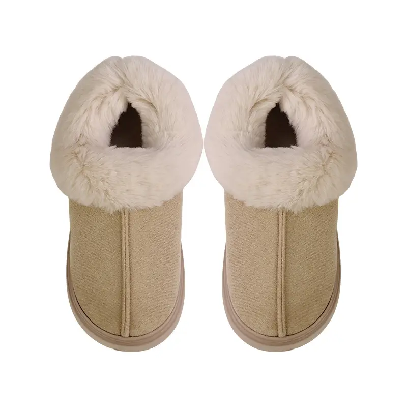 2025 New Cross-Border Suede Cotton Shoes Warm Fur Lining Closed Heel Eva Anti-Slip Snow Boots - Image 9