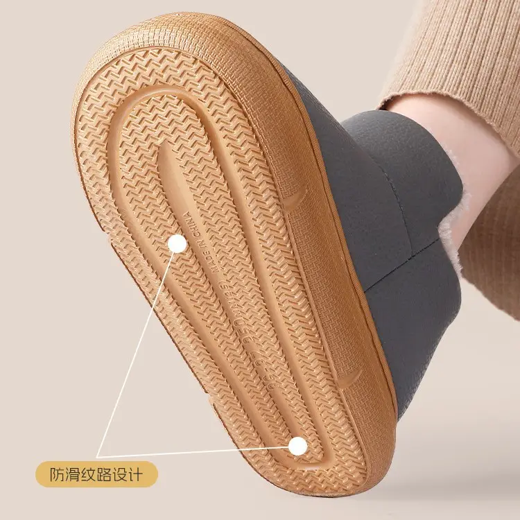 Non-Slip Waterproof Elderly Shoes for Women, Autumn and Winter 2026 New Model, Suitable for Outdoor Wear, Closed Heel, Warm Home Slippers with a Soft Cushioning Feel for Men - Image 8