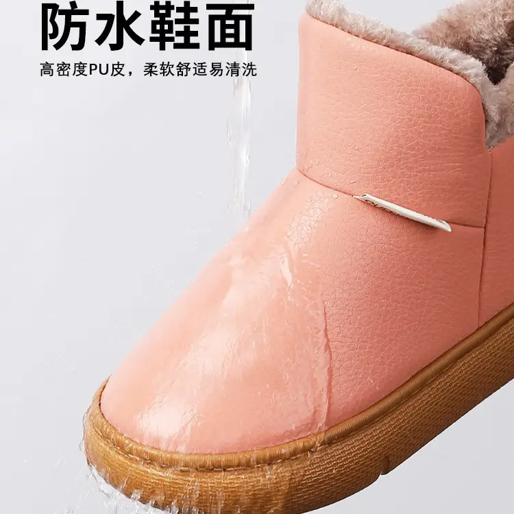 Waterproof Cotton Slippers for Women, Winter 2026 New Model, Fully Enclosed Heel, Indoor Home Use, Elderly, Fleece-Lined, Thickened Cotton Shoes for Men, Suitable for Outdoor Wear - Image 8