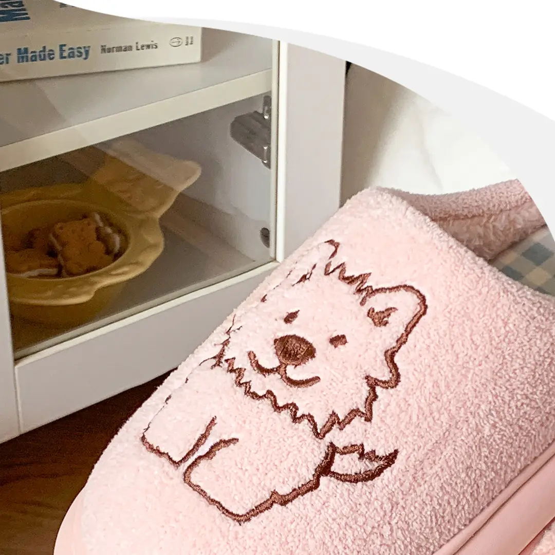 Jialiya Cute Cotton Slippers for Women 25 New Winter Indoor Home Couple Warm Stuffed Confinement Shoes for Men — feature 12