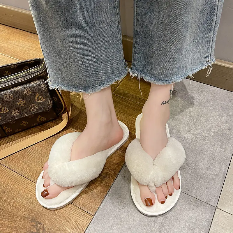Cross-Border Slippers 2026 European and American Style Home and Outdoor Warm Cotton Slippers for Women, Non-Slip Plush Shoes — feature 15