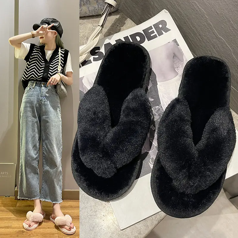 Cross-Border Slippers 2026 European and American Style Home and Outdoor Warm Cotton Slippers for Women, Non-Slip Plush Shoes — feature 24