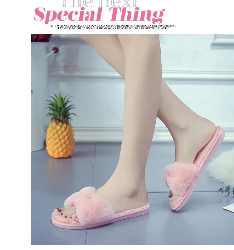 Cross-Border Slippers 2026 European and American Style Home and Outdoor Warm Cotton Slippers for Women, Non-Slip Plush Shoes — feature 35