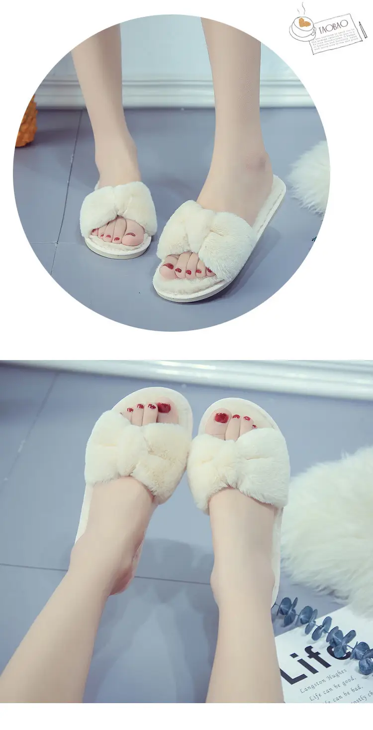 Cross-Border Slippers 2026 European and American Style Home and Outdoor Warm Cotton Slippers for Women, Non-Slip Plush Shoes — feature 39