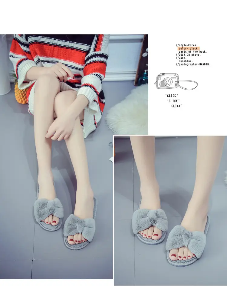 Cross-Border Slippers 2026 European and American Style Home and Outdoor Warm Cotton Slippers for Women, Non-Slip Plush Shoes — feature 40
