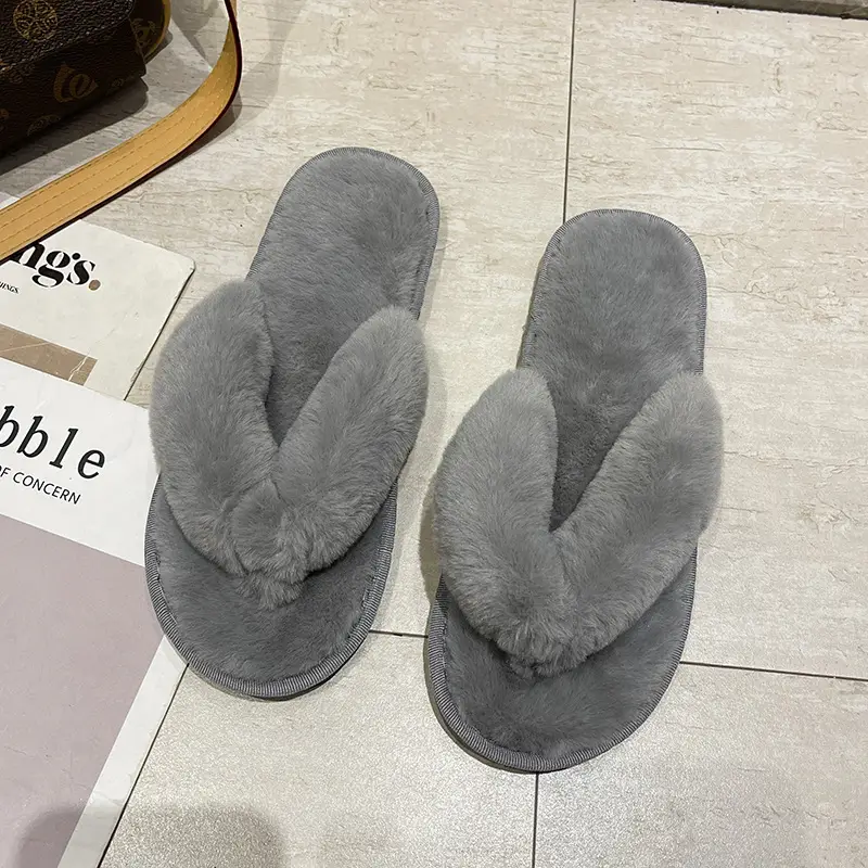 Cross-Border Slippers 2026 European and American Style Home and Outdoor Warm Cotton Slippers for Women, Non-Slip Plush Shoes — feature 5