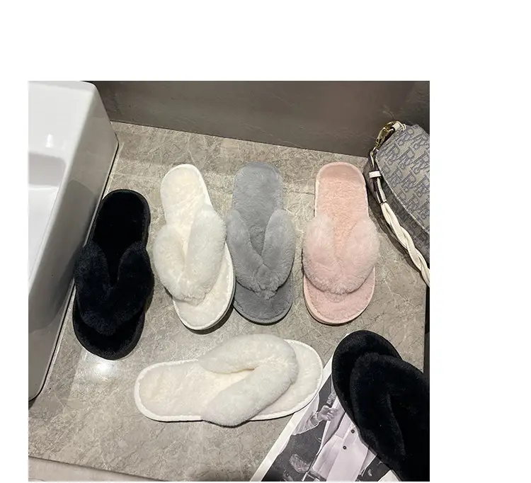 Cross-Border Slippers 2026 European and American Style Home and Outdoor Warm Cotton Slippers for Women, Non-Slip Plush Shoes — feature 7