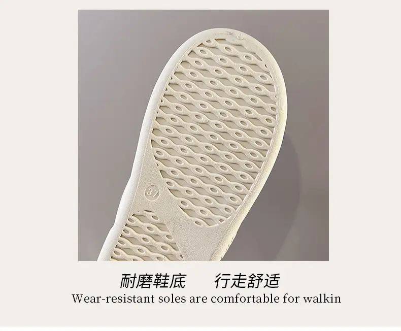 Women's Winter Cotton Shoes with Velvet Heel and Outer Wear Low-Top Warm Thick-Soled Waterproof and Non-Slip Indoor Furniture Soft-Soled Snow Boots — feature 7