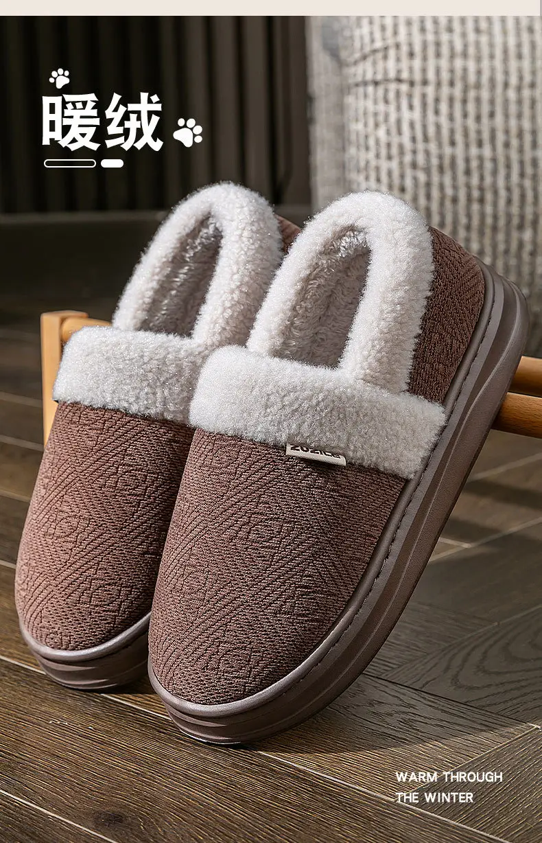 Plus Size Cotton Slippers for the Elderly 2025 New Autumn and Winter Warm Home Indoor Household Anti-Slip Plus Plush Slippers — feature 10