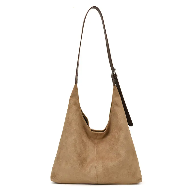 Retro Brown Leather Tote Bag Women Winter Commute - Image 9