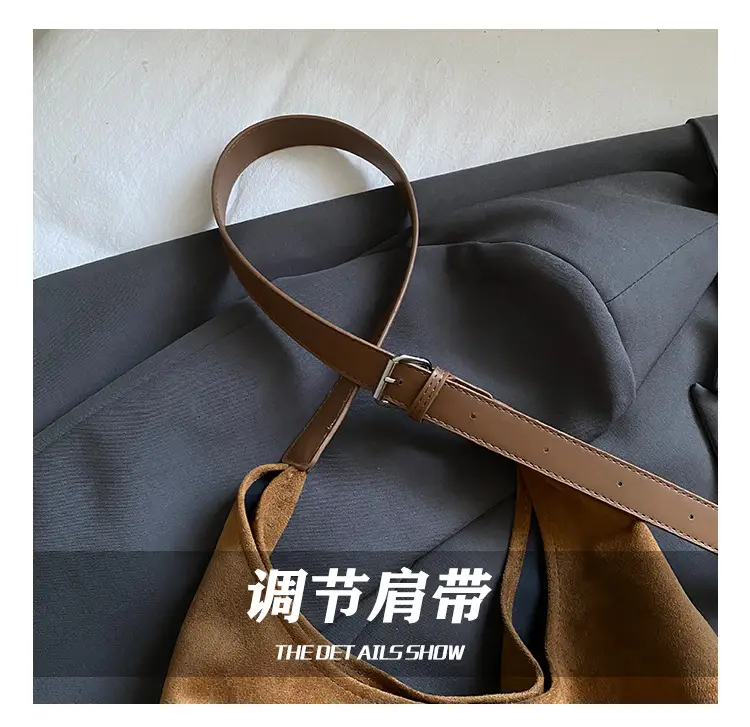 Retro Brown Leather Tote Bag Women Winter Commute — feature 8