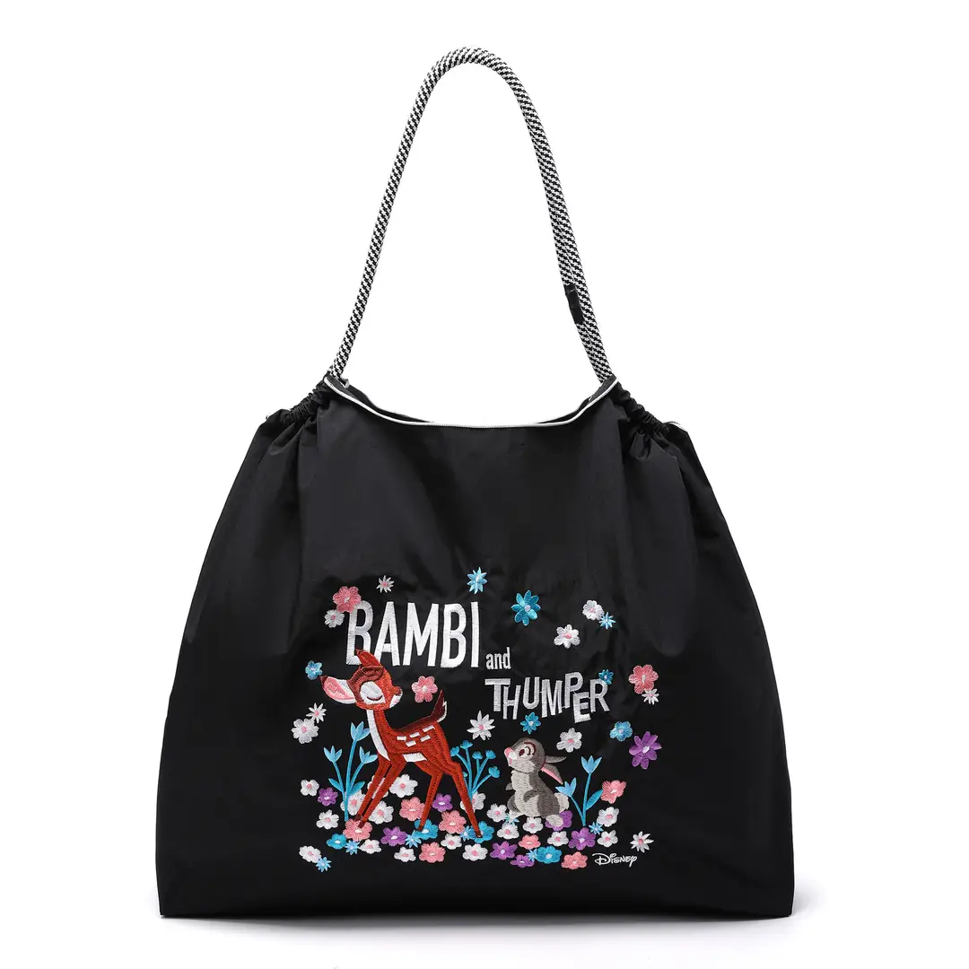 Yellow Embroidered Japanese Canvas Tote Bag for Women - Image 203