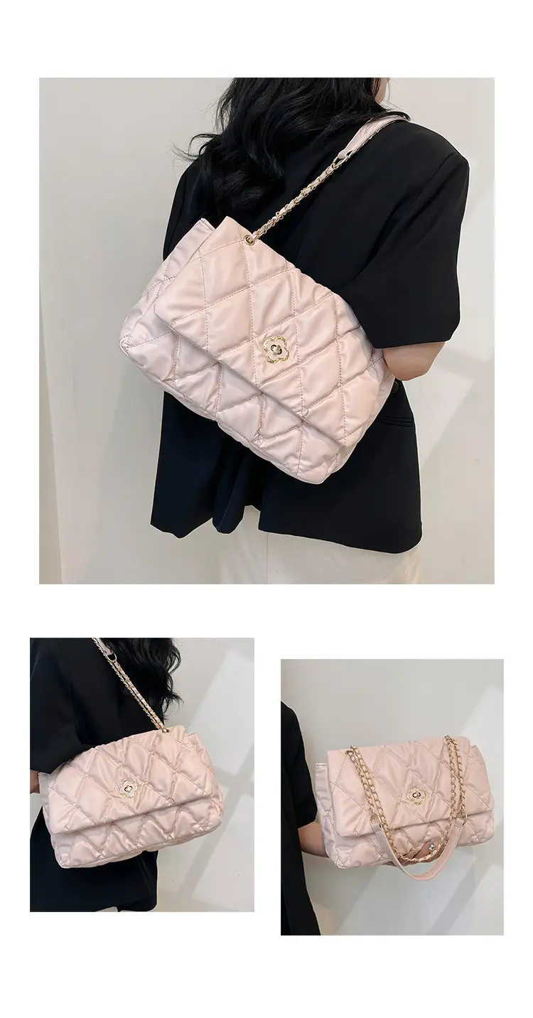 White Quilted Chain Shoulder Bag for Women 2025 — feature 11