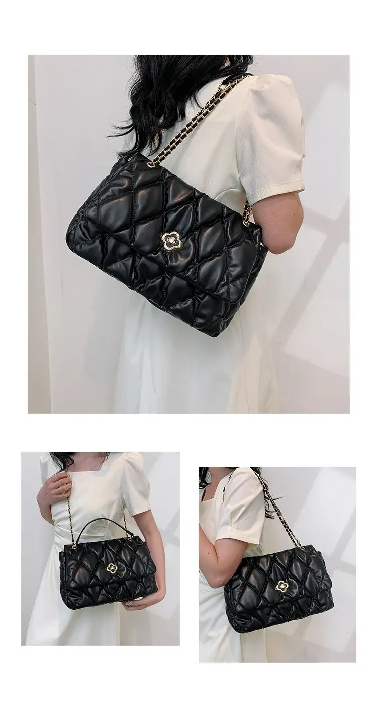 White Quilted Chain Shoulder Bag for Women 2025 — feature 12