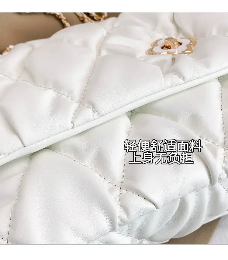 White Quilted Chain Shoulder Bag for Women 2025 — feature 4