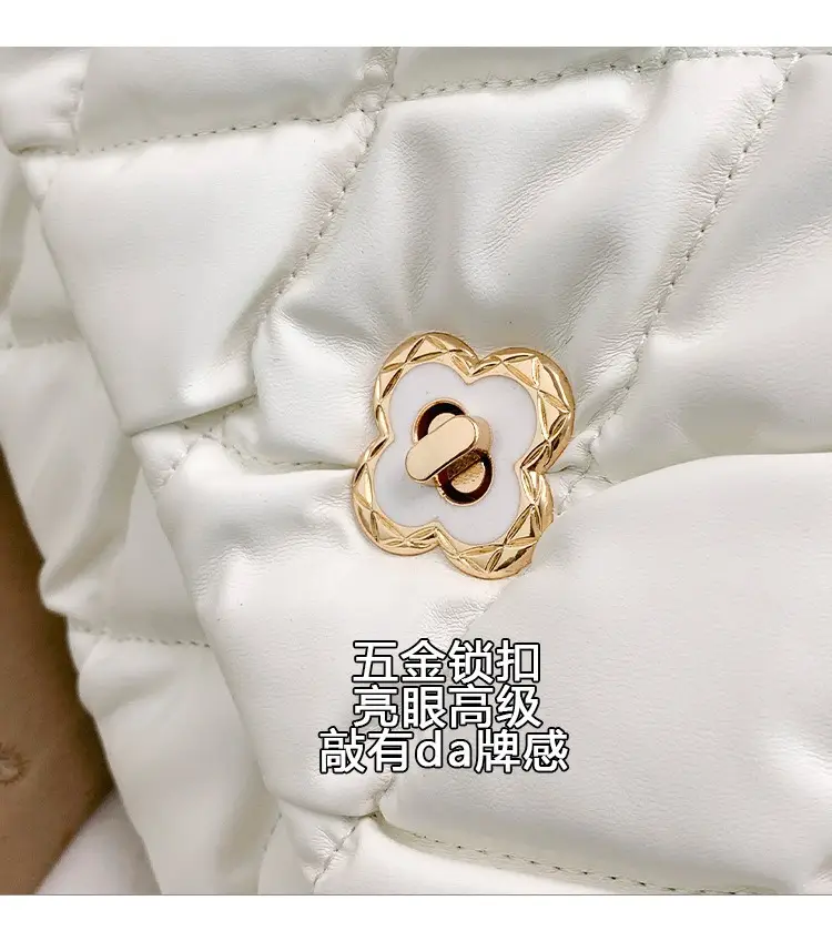 White Quilted Chain Shoulder Bag for Women 2025 — feature 5