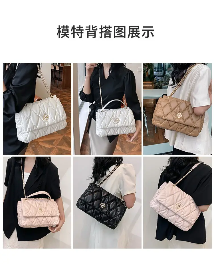 White Quilted Chain Shoulder Bag for Women 2025 — feature 8