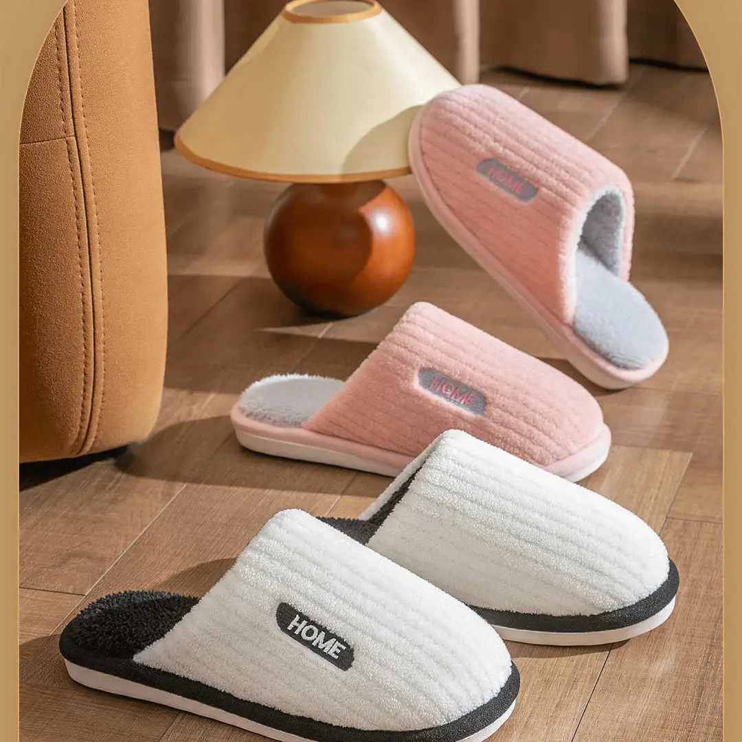 Thickened Cotton Slippers for Men, Winter Home Non-Slip, Silent, Non-Stinky Feet, Warm Soft-Soled Wool Slippers for the Elderly, Women's Slippers — feature 12