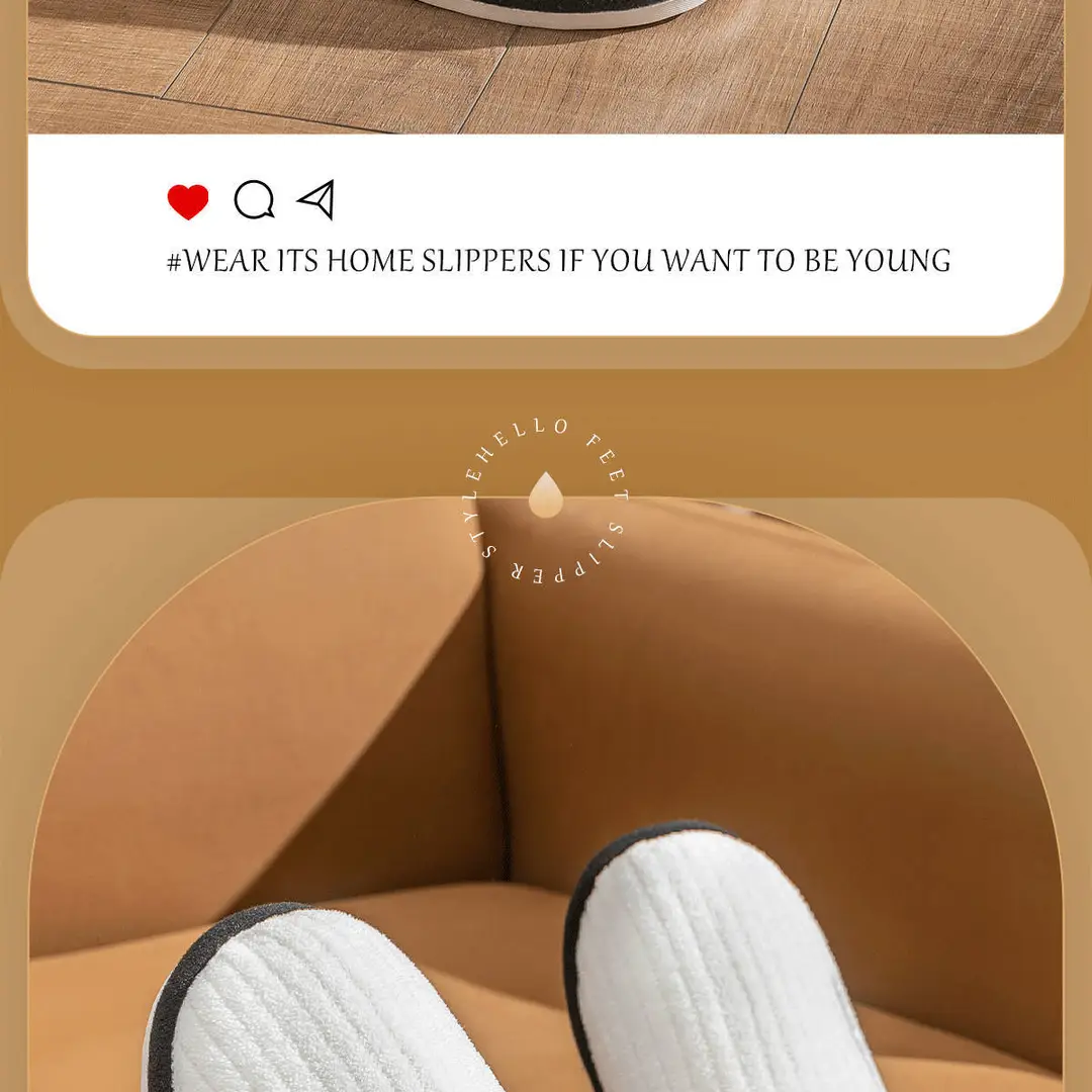 Thickened Cotton Slippers for Men, Winter Home Non-Slip, Silent, Non-Stinky Feet, Warm Soft-Soled Wool Slippers for the Elderly, Women's Slippers — feature 13