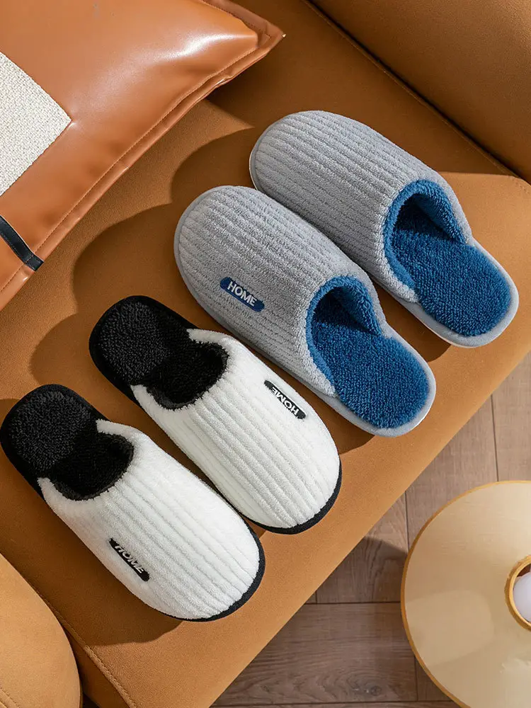 Thickened Cotton Slippers for Men, Winter Home Non-Slip, Silent, Non-Stinky Feet, Warm Soft-Soled Wool Slippers for the Elderly, Women's Slippers — feature 26