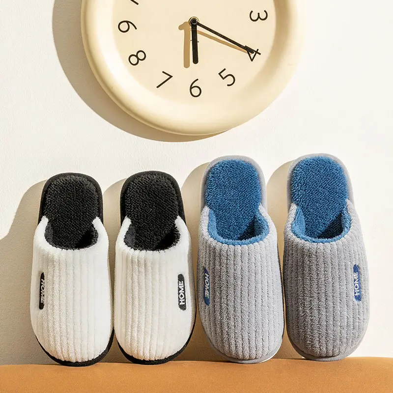 Thickened Cotton Slippers for Men, Winter Home Non-Slip, Silent, Non-Stinky Feet, Warm Soft-Soled Wool Slippers for the Elderly, Women's Slippers — feature 27