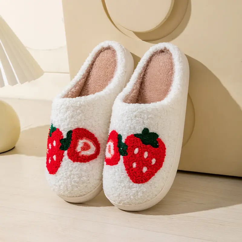 Cartoon Pumpkin Slippers Winter Autumn Warm Cotton Home Use - Image 3
